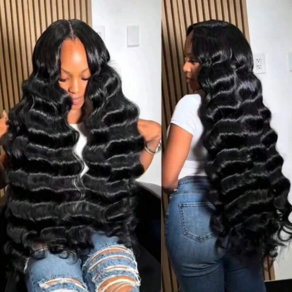Loose Deep Glueless Lace Human Hair Wig