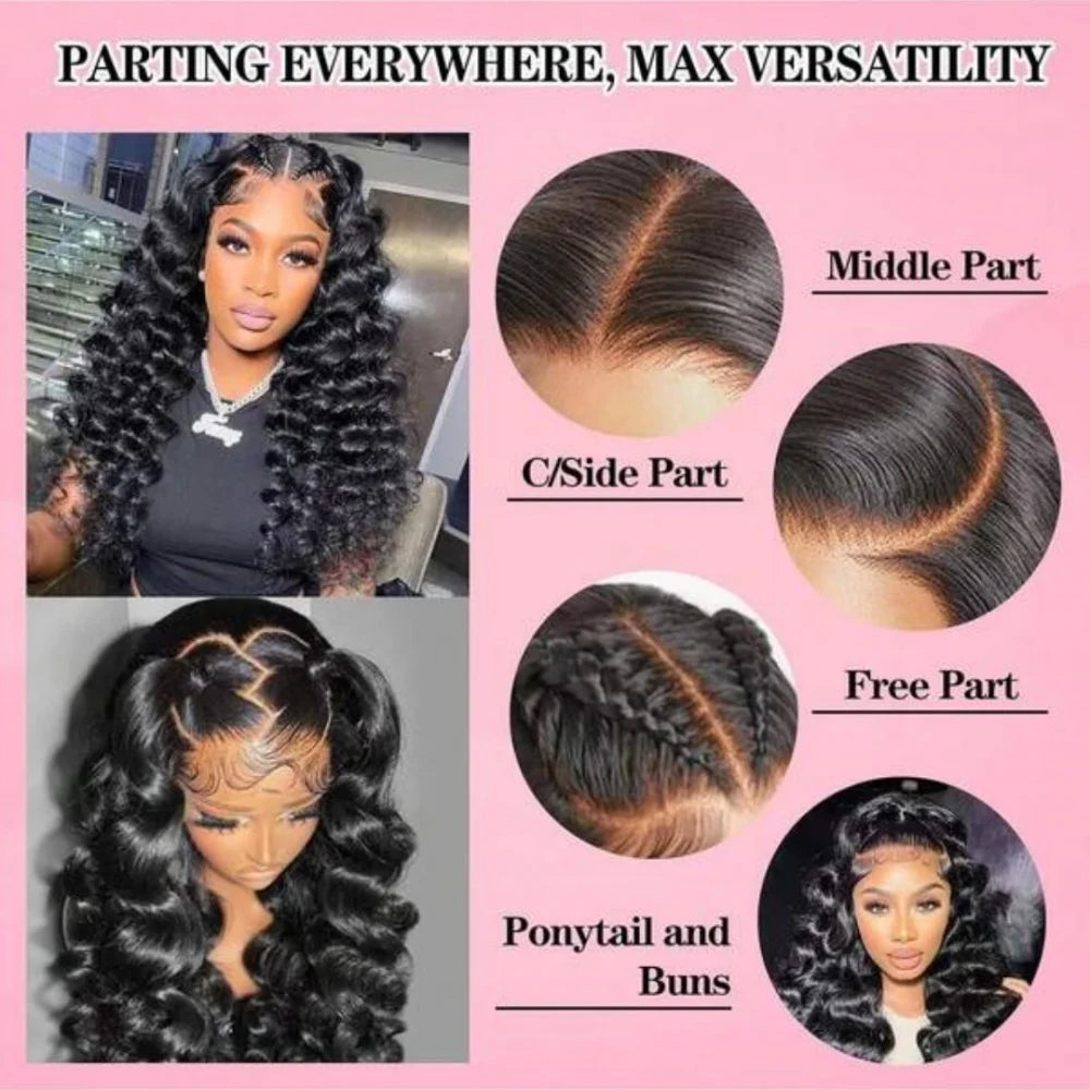 Loose Deep Glueless Lace Human Hair Wig