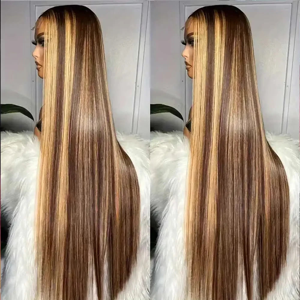 Honey Blonde Straight Lace Front Wig