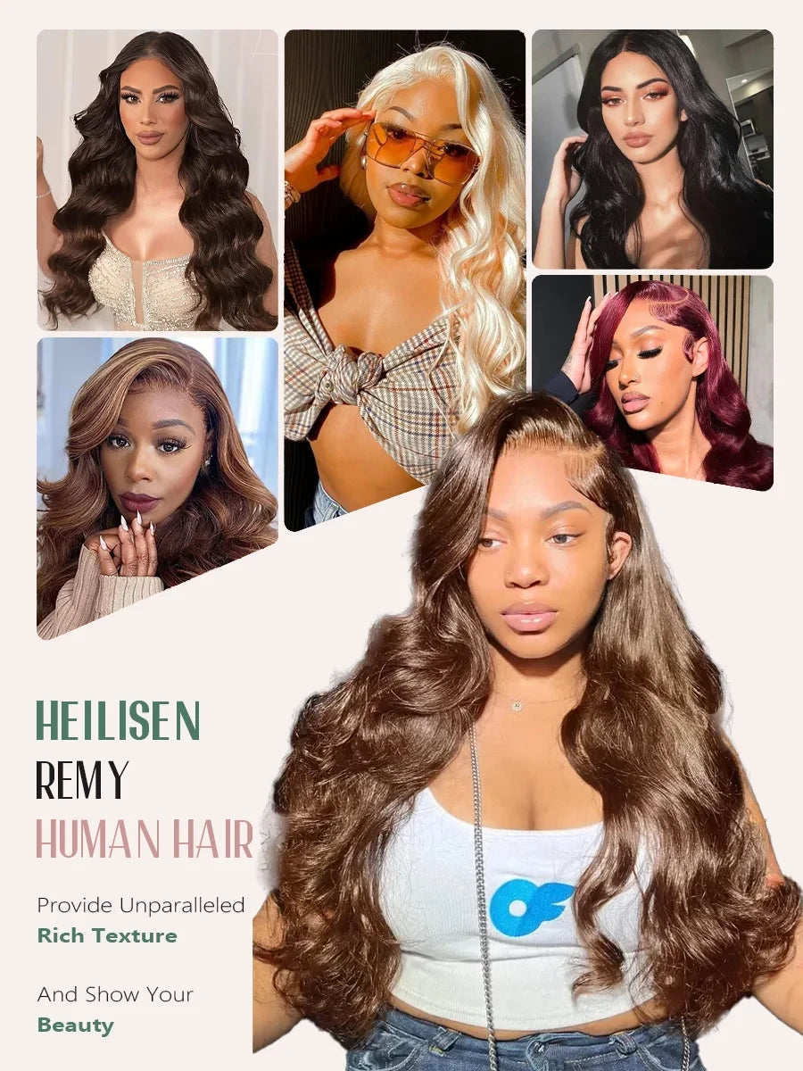 Chocolate Brown Body Wave Lace Front Wig